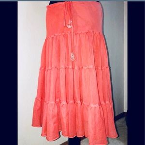 Coral Express mid calf skirt